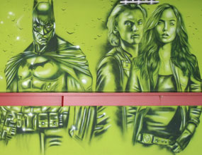 Wandmalerei Airbrush Kino Xinedome Wandbild Kino, Motiv: Filmschauspieler